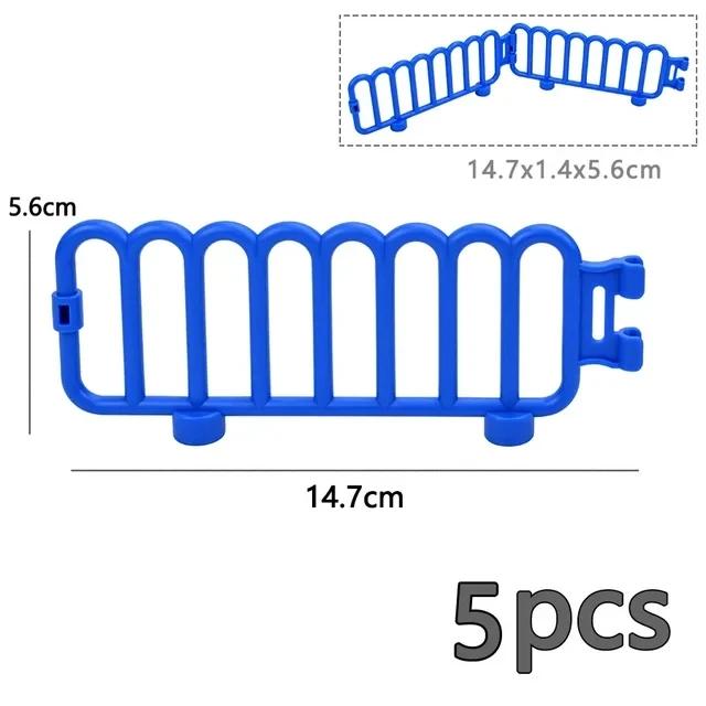 Store byggeklosser Slide Swing Seesaw Park Lekeplass Series Large Pillar Murstein Barn Barn Pedagogisk Leke Kompatibel Duploe