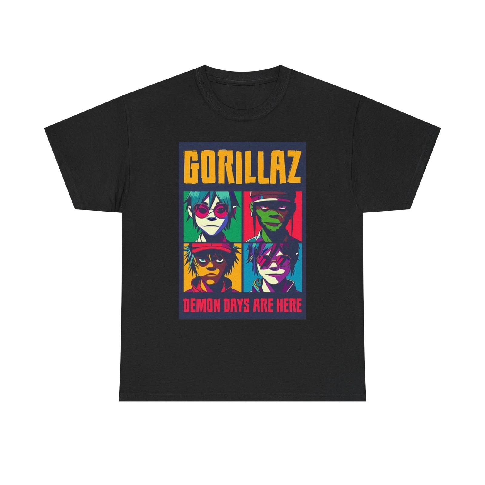 

Gorillaz Graphic T Shirt Vintage Rock Merch Retro Unisex Heavy Cotton Tee L