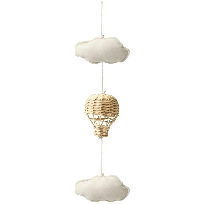 Handmade Rattan Woven Hot Air Balloon Kids Room Decoration Photography Props Nordic Wall Hanging Ornaments Rattan Woven Pendant