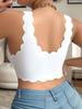 Chic Plus Size Sexy Lace Front Buckle Wire-Free Camisole Bra