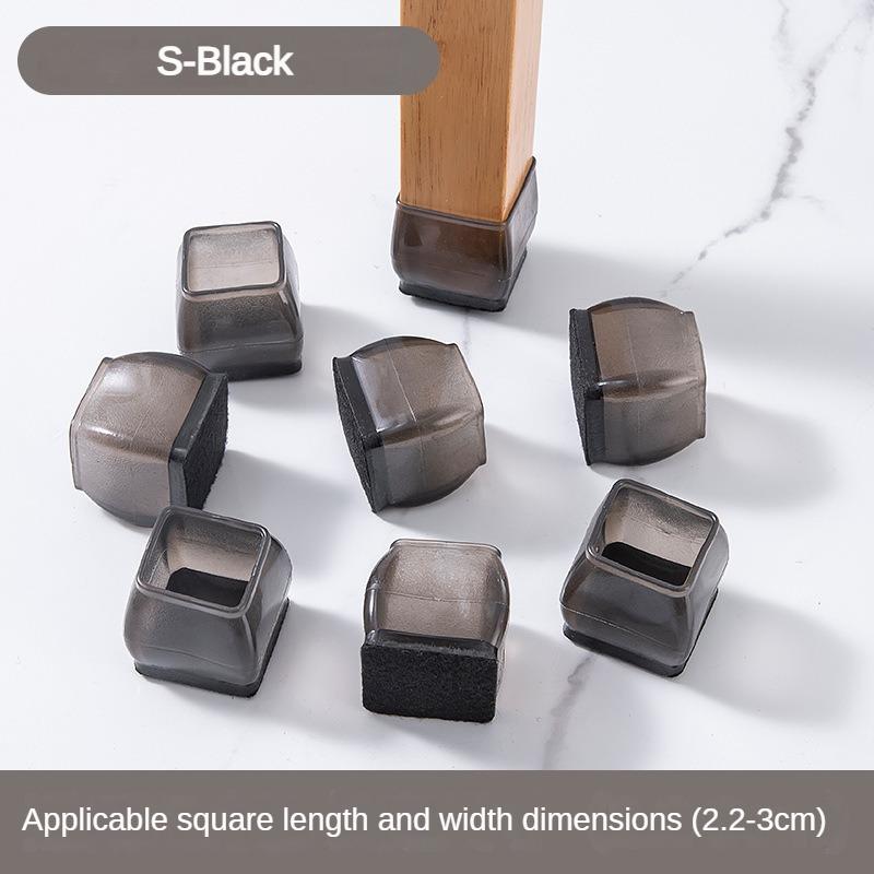 16/8/4Pcs Silicone Non-Slip Legs Pads Thick-soled Furniture Sofa Anti-noise Feet Cover Wood Floor From Scratches Protectors Mat