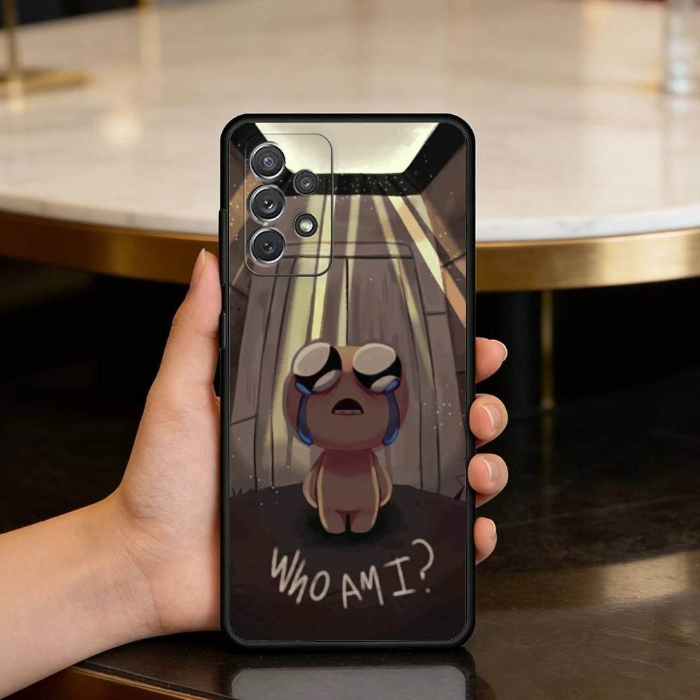 The B-Binding Of I-Isaac-AC Soft Silicone Black Cover Phone Case For Samsung Galaxy A73,A72,A71,A70,A53,A52,A51