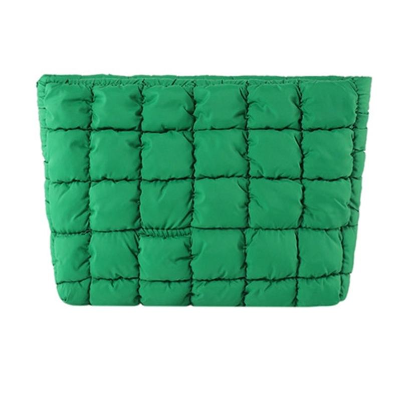 Stylish Pleated Handbag And Cosmetic Pouch For Women Practical Makeup Bag Suitable For Parties And Everyday Use