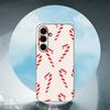 Candy Canes For Samsung Galaxy S25 S24 S23 Ultra S22 S21 Plus S20 Black Soft Silicone Protective Case