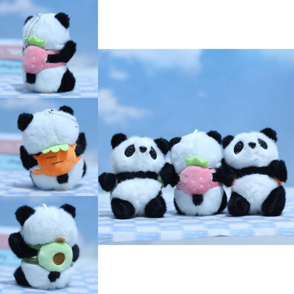 Panda Cuddly Adorable Plush Toy Keychain Unique Animal Design For Bag Charm Lovers
