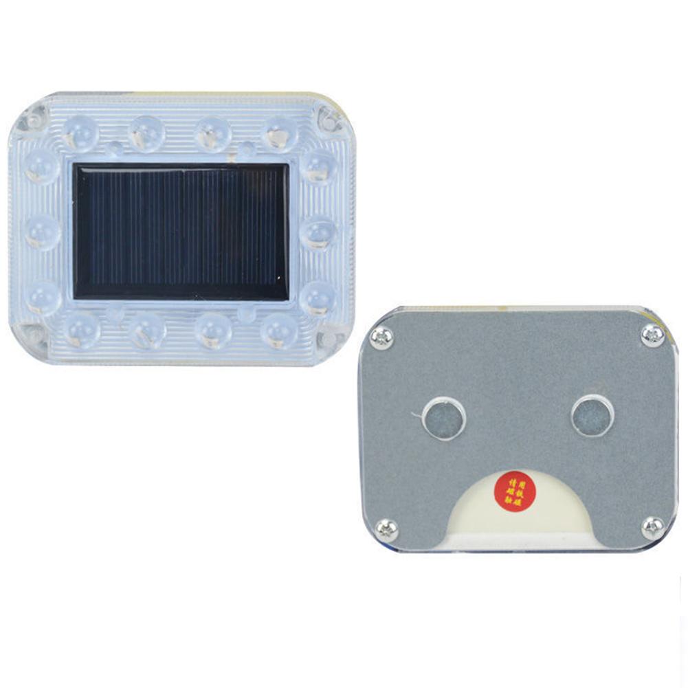 Truck Solar Powered Warning Flashing Lights Anti Collision Truck Tail Flashing Light Touch Switch Wireless Strobe Triangle Lamp