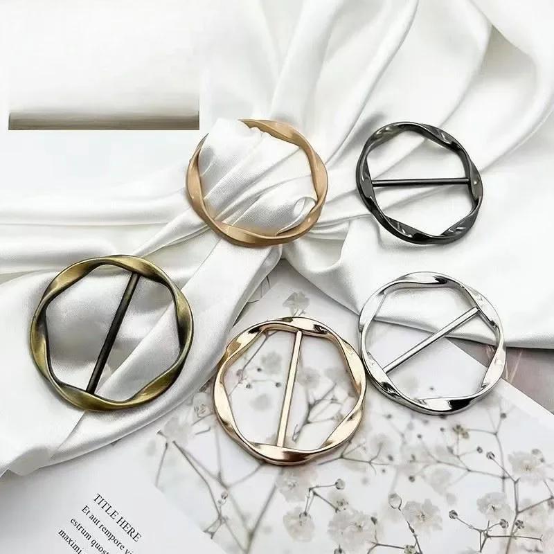 3/5/6PCS Waist Button Dcarf Clip T-Shirt Shortening Artifact Clip Versatile Hem Knot Buckle Multifunctional Clothing Decoration