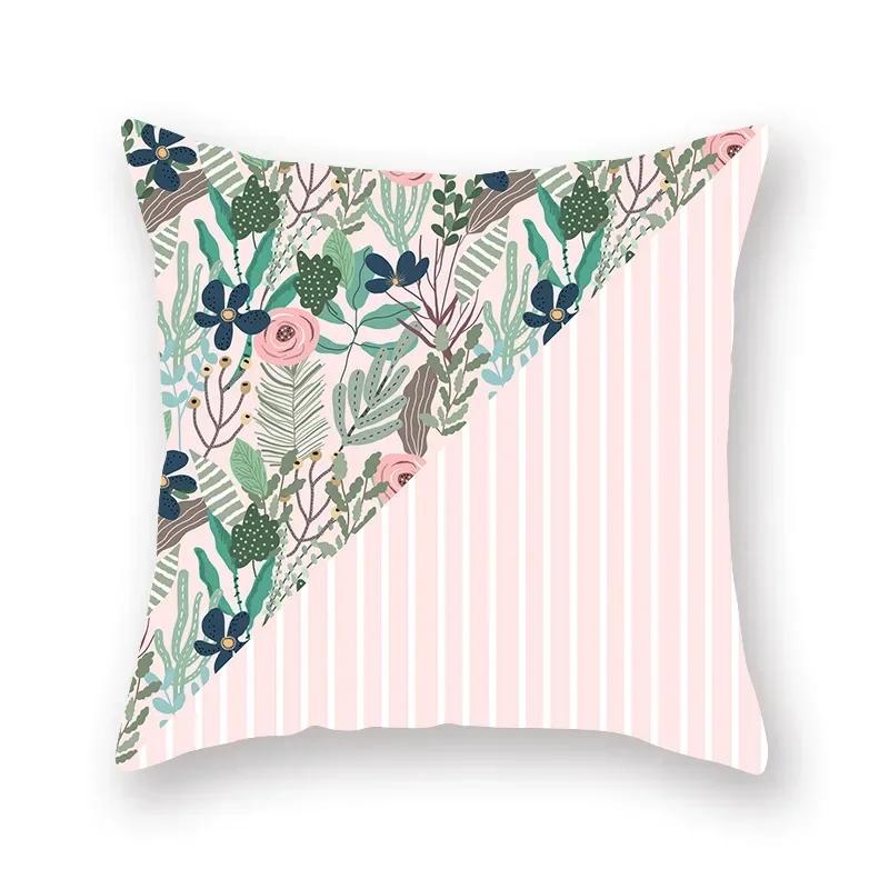 Flower Cushion Cover Pineapple Floral Pillow case Decorative for Sofa Car Seat Living Room Home Decor Soft Summer Covers 45x45cm