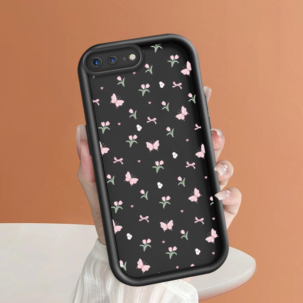 Sommer Schmetterlinge Floral Handyhülle für iPhone Samsung Galaxy Xiaomi Redmi POCO HUAWEI Honor Stoßfest Gummi Weich Flexibel Hülle