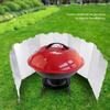 10pcs Foldable Burner Windshield for Outdoor Camping Picnic BBQ Cooking Gas Stove