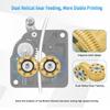 High Precisions 3D Printer Gear Set for K2 Plus Smooth Operation Metal Construction Reduces Printing Failures