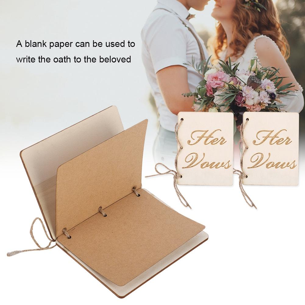 2 Stück Hochzeitszeremonie Party Gelöbnishefte Eidsbuch Requisiten Dekoration Zubehör Typ 4
