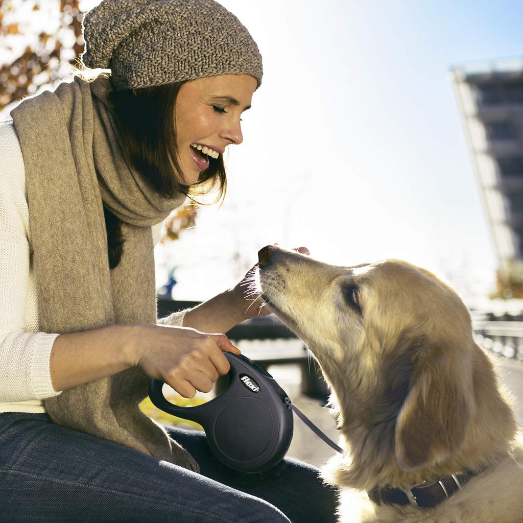 Flexi New Classic Tape Large (Under 50kg), 8m, Blue [Dog Lead]