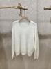 Women’s High-End Plush Wool-Cashmere V-Neck Sweater - Seamless, Soft, Stitched Knit Top
