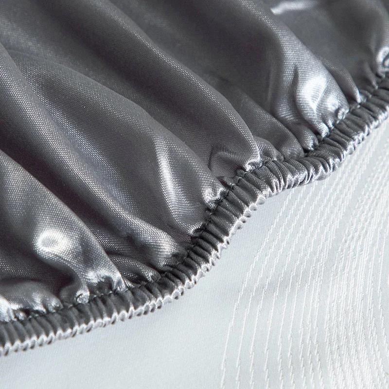 Europäische und Amerikanische Größen Satin Spannbettlaken Glatt Hautfreundlich Elastisches Band Bettlaken King Size Rayon Voll Bettlaken 180x200