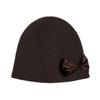 MARGESHERWOOD RIBBON LOGO KNIT BEANIE_brown