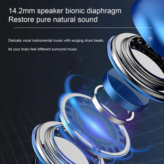 Wired Earbuds Ergonomic Heavy Bass In-ear 1.2m Metal 3.5mm Wire Control Earphones for Music