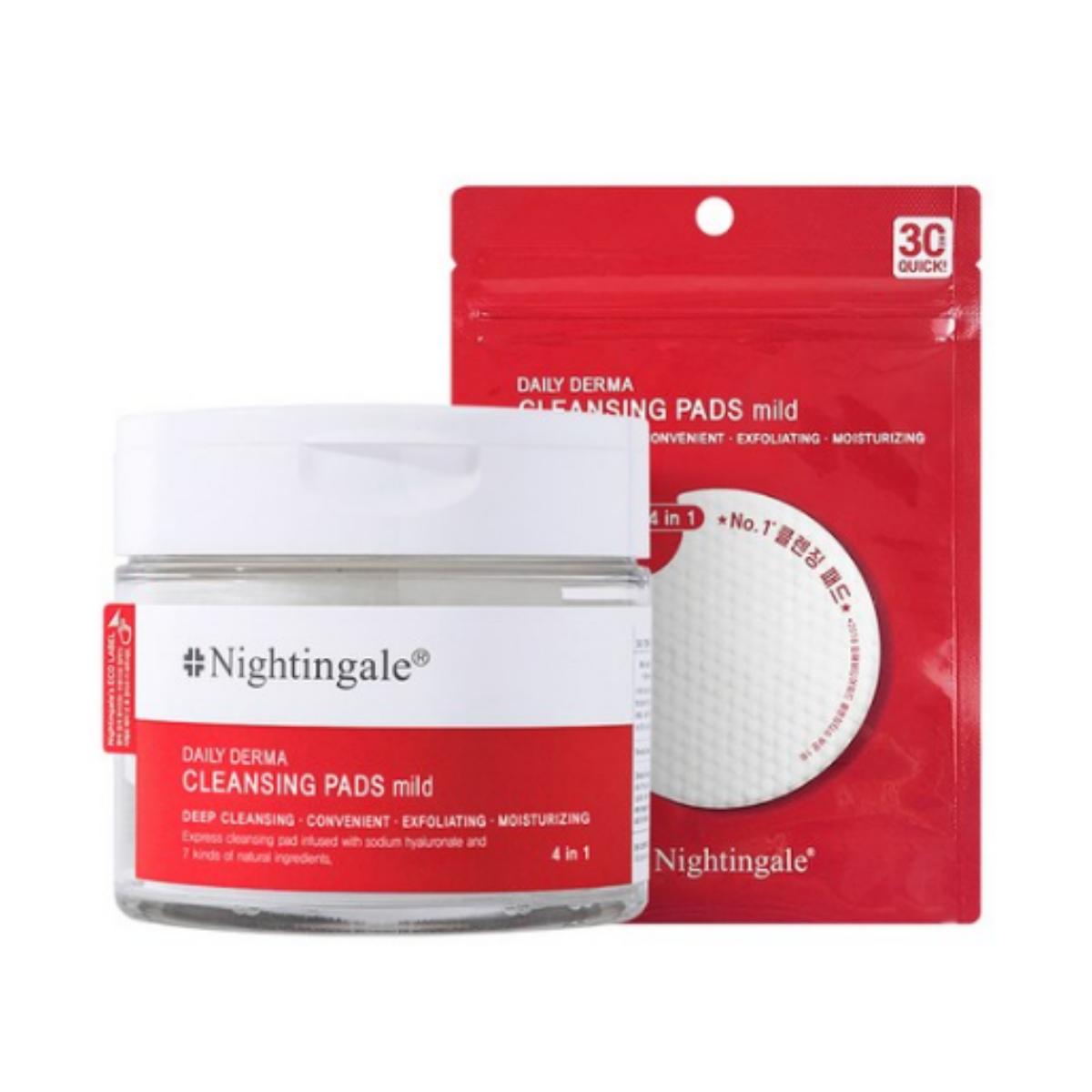 

Nightingale Daily Derma Очищающие диски мягкие, 70 дисков + 10 дисков (всего 80 колодок), 1 единица