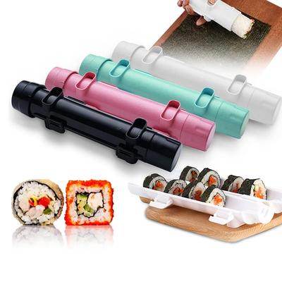Push - Type Sushi Mold, Food - Grade PP Detachable, Black & White Sushi Roller Maker Kitchen Gadgets Onigiri Rice Mold