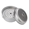 Titanium Steamer Stockpot Set with Lid Outdoor Camping Soup Steaming Pot Pan Mess Kit