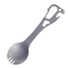 5 In 1 Utility Spork Portable Stainless Fork Spoon Cutlery Multifunctional Bottle Opener Tools Camping Eating Tableware
