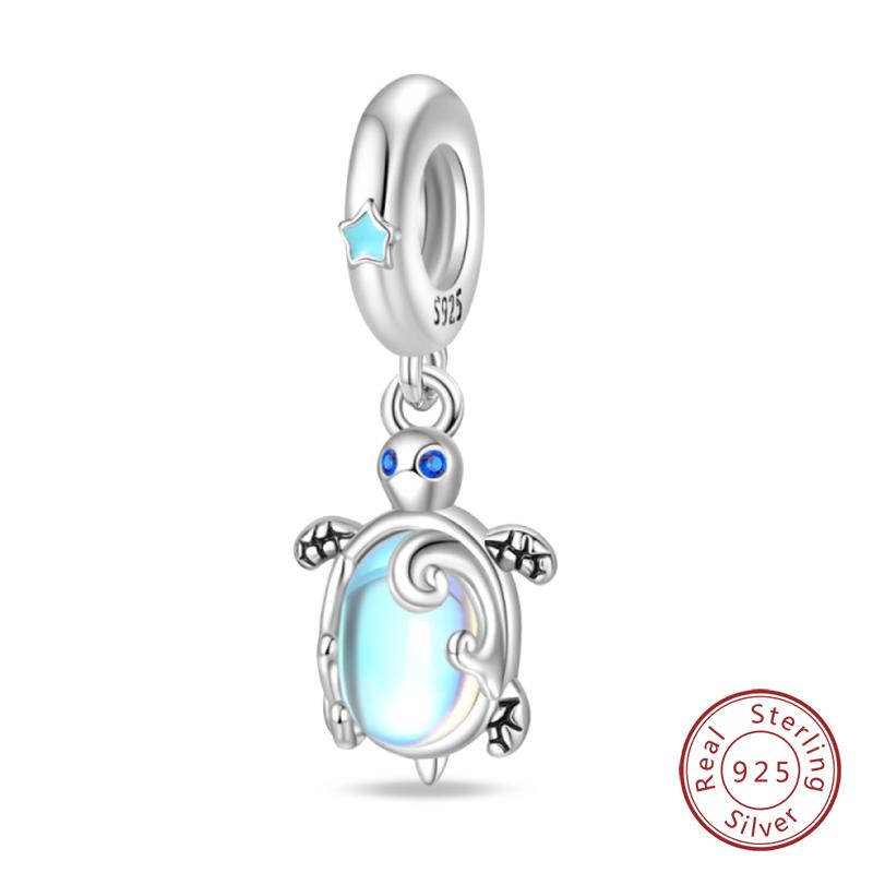 New Copper Ocean Series Mermaids Shell Charms Beads Fit Qikaola Original Bracelets Fine Birthday Diy Jewelry