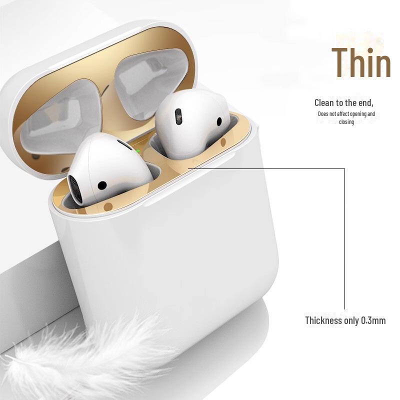 Metal Sticker Pro für Airpods 2. und 3. Generation – Staubdicht, ultradünn