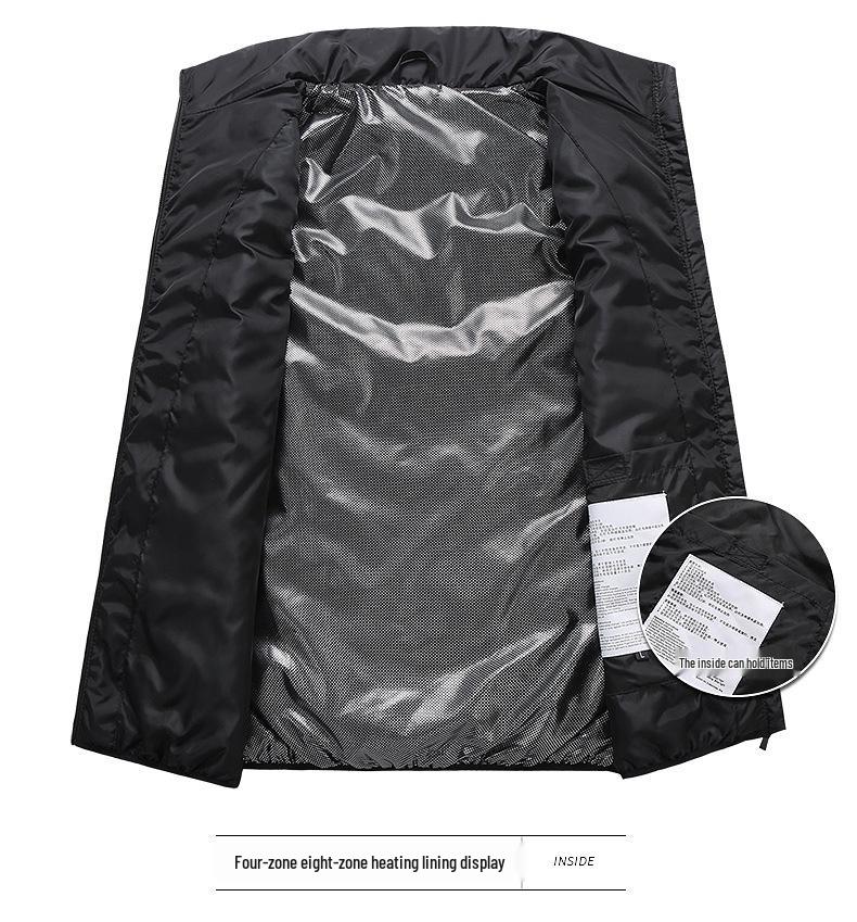 Men's Smart USB Heated Vest with Four to Eight-Zone Temperature Control