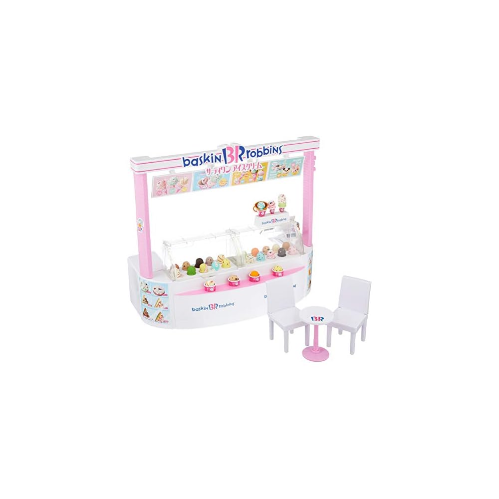 TAKARA TOMY Licca-chan Ice Cream Shop Playset with Accessories and Figures
