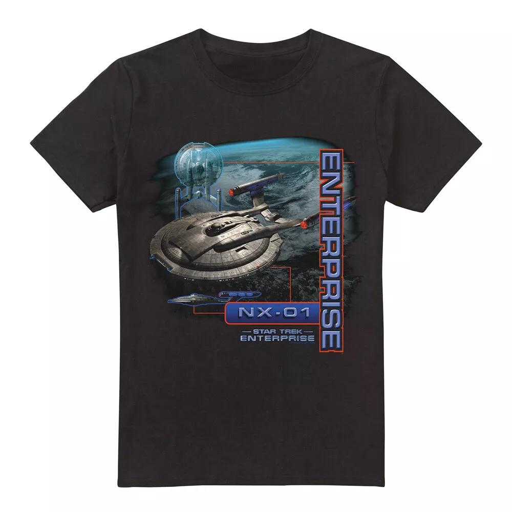 Star Trek Enterprise Nx 01 T-Shirt S-5XL, Black 3XL