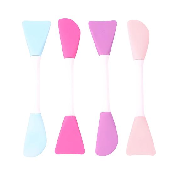 Silicone Face Mask Brush Dual-Ended Mask Spatula Soft Mud Mask Applicator for Creams Clay Masks DIY Skincare Tools for Sensitive Skin