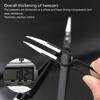 3 Pcs/Set Precision Ceramic Reverse Tweezers Heat-resistant Anti-Static Cigarette Tweezers Straight Curved Tip Tweezers