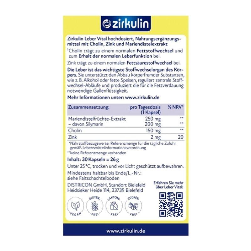 Zirculin Mariendistel Vital 30 Tabletten