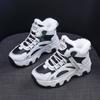 Fashion Women's White Winter Sneakers with Plush Lining and Chunky Sole - Warm High-Top Athletic Shoes for Cold Weather Zapatos De Mujer