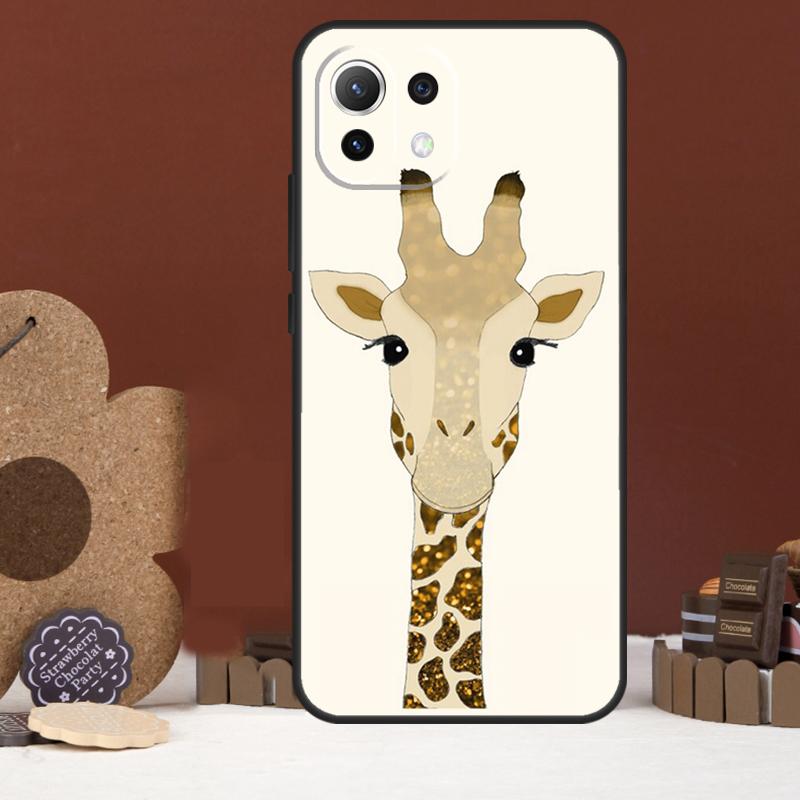 Sött tecknad giraffskal för Xiaomi 17 Pro Max 14 15 Ultra 15T 13T 14T POCO F8 Ultra F7 F5 F6 X5 X6 X7 Pro Cover