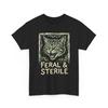 Feral & Sterile Cat T-Shirt, TNR Advocate Wild Feline Grunge Art Women Men Shirt