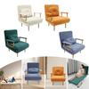 68x190cm Convertible Iron Sofa Bed,Orange/Off-white/Grey/Green Rectangular Sofa Chair Bed Floor Standing for Indoor Places