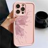 Gilded Butterfly Pattern Phone Case For iPhone 16 15 14 Pro Max 16 Plus 13 12 11 Pro XR X XS 8 7 Candy Color Soft Silicone Cover