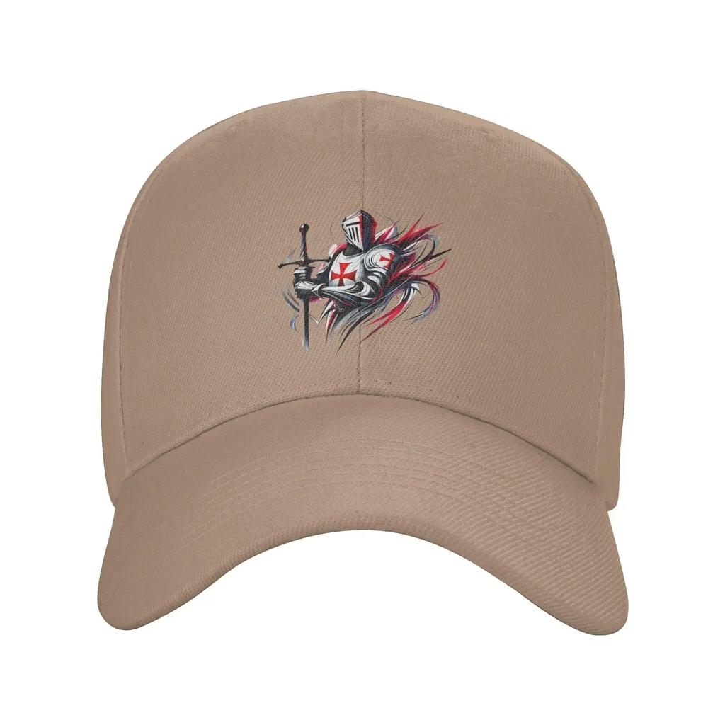 Knight Templar Baseball Cap Trendy Cartoon Snapback Hat For Unisex Adjustable Casual Headwear