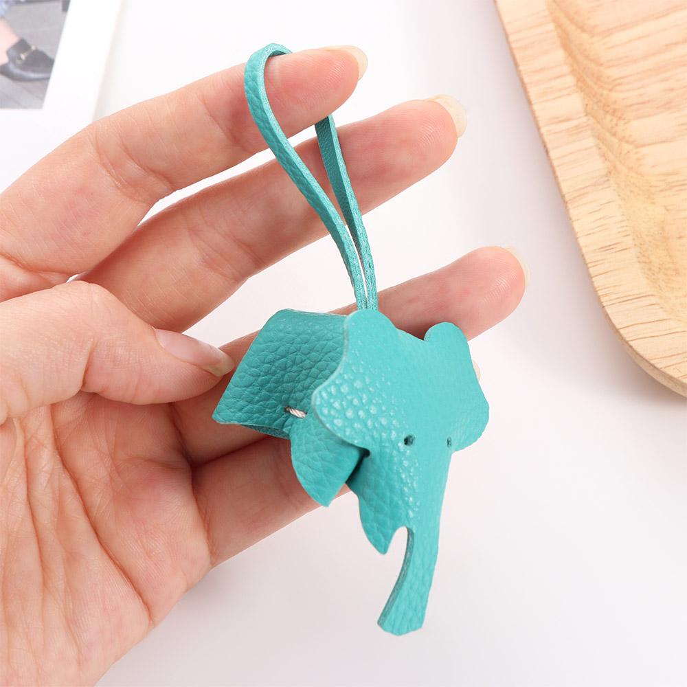 Cute Elephant Keychain Pendant Funny Car Key Chain Accessories Mini Animal Doll Key Ring  Men