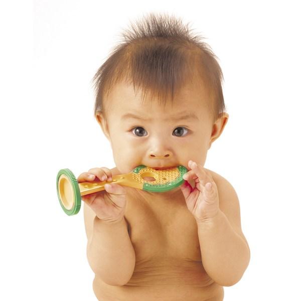 Tomorrow Baby Yum Yum Yum spatula teether, nozzle, yellow green, 1 piece, Korean baby products