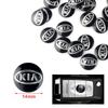 2026 Gorące Naklejki Samochodowe 2/5/10 szt. 14mm Naklejki z Emblematem na Kluczyk Samochodowy Do KIA Sportage Ceed Sorento Cerato Optima Picanto Rio Soul Niro So