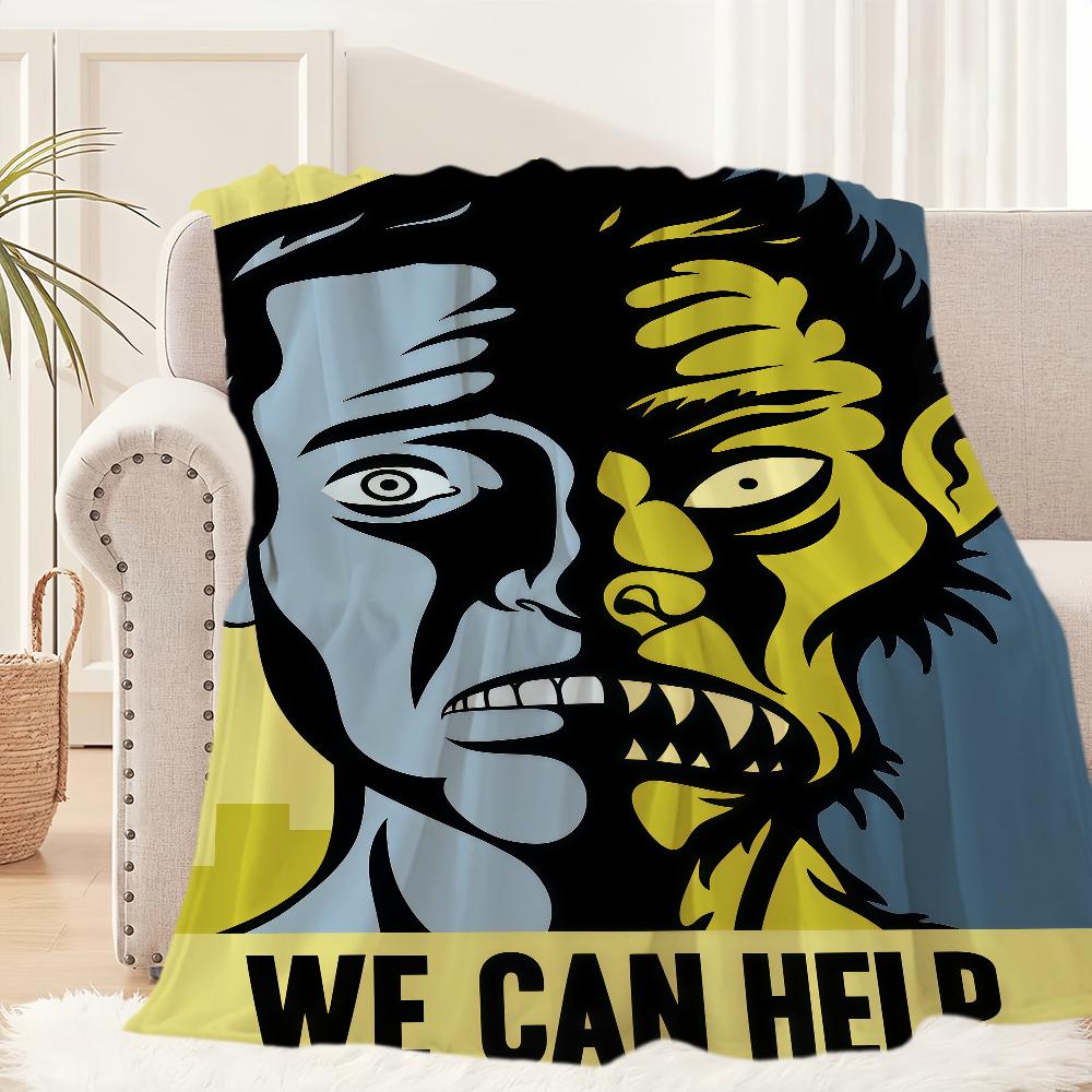 Cartoon TV U Ugly A Ameri cansS Blanket For Soft Throw Blanket for Picnic Bed Sofa Home Bedroom Cozy Warm Comfortable