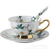 British Style High-grade Exquisite Gilded Bone Porcelain Coffee Cup Palace Style Tea Cups Household Kitchen Utensils 220ml