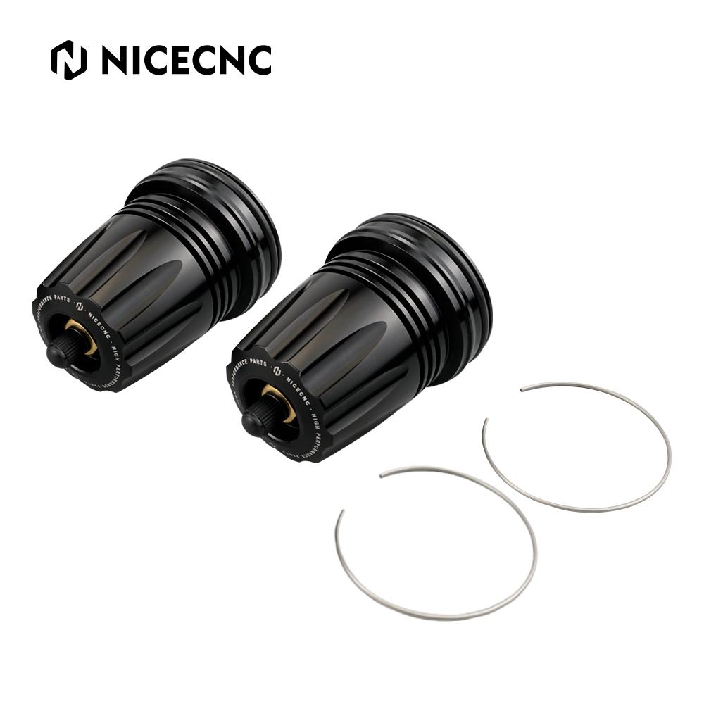Nitrogen Suspension Reservoir Replacement Expansion Endcaps For Yamaha Honda Kawasaki ATV UTV Polaris Can-Am Maverick X3 чёрный