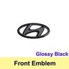 Car Front Rear Emblem Steering Wheel Sticker for Hyundai Elantra Sonata Verna IX35 Tucson IX25 Santa Fe Lafesta Modification AAA1