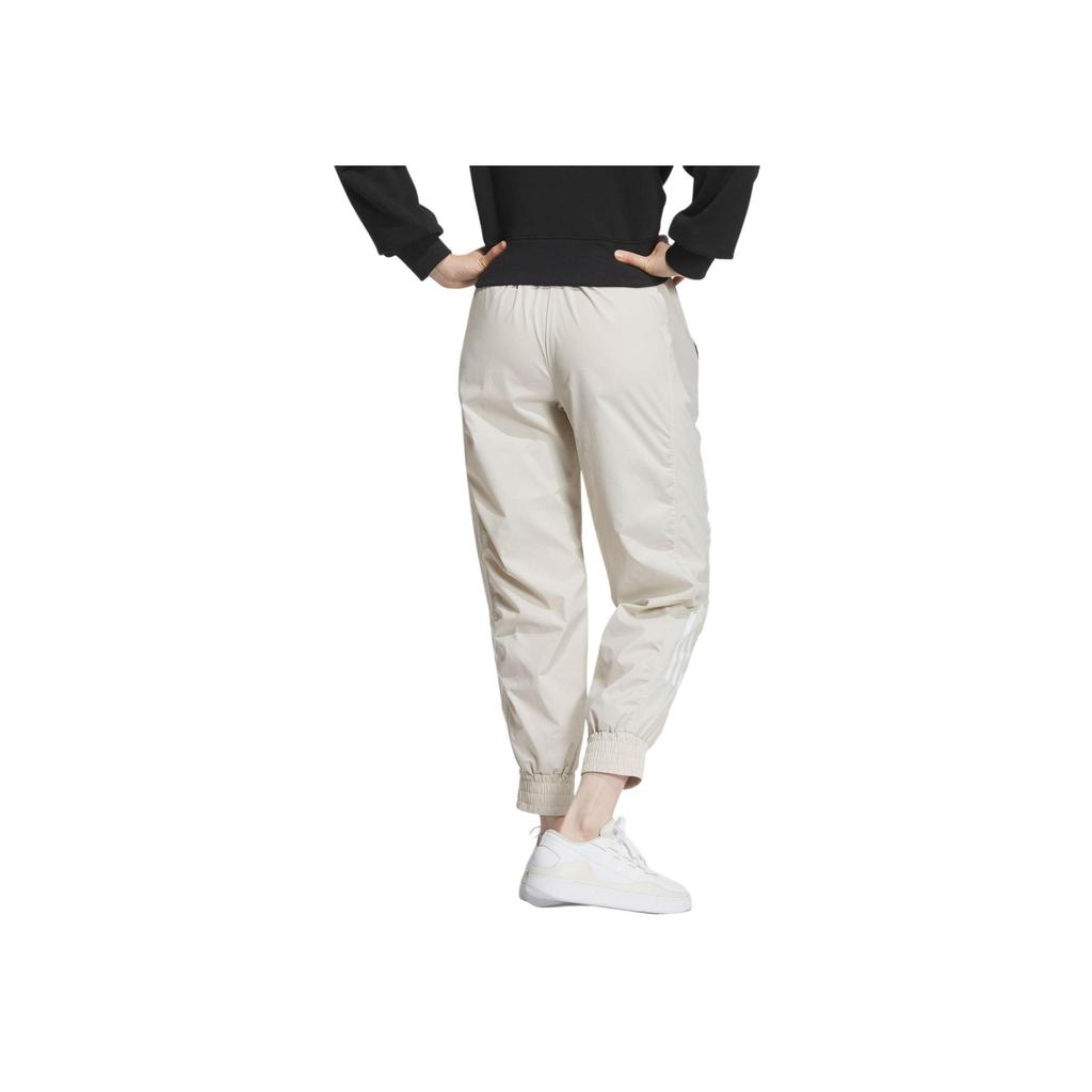 Adidas Sportswear Pants Striped Print Vintage Sports Long Pants Mid Waist Cuffed Casual Pants Women Pants Phosphor-Brown JE3199