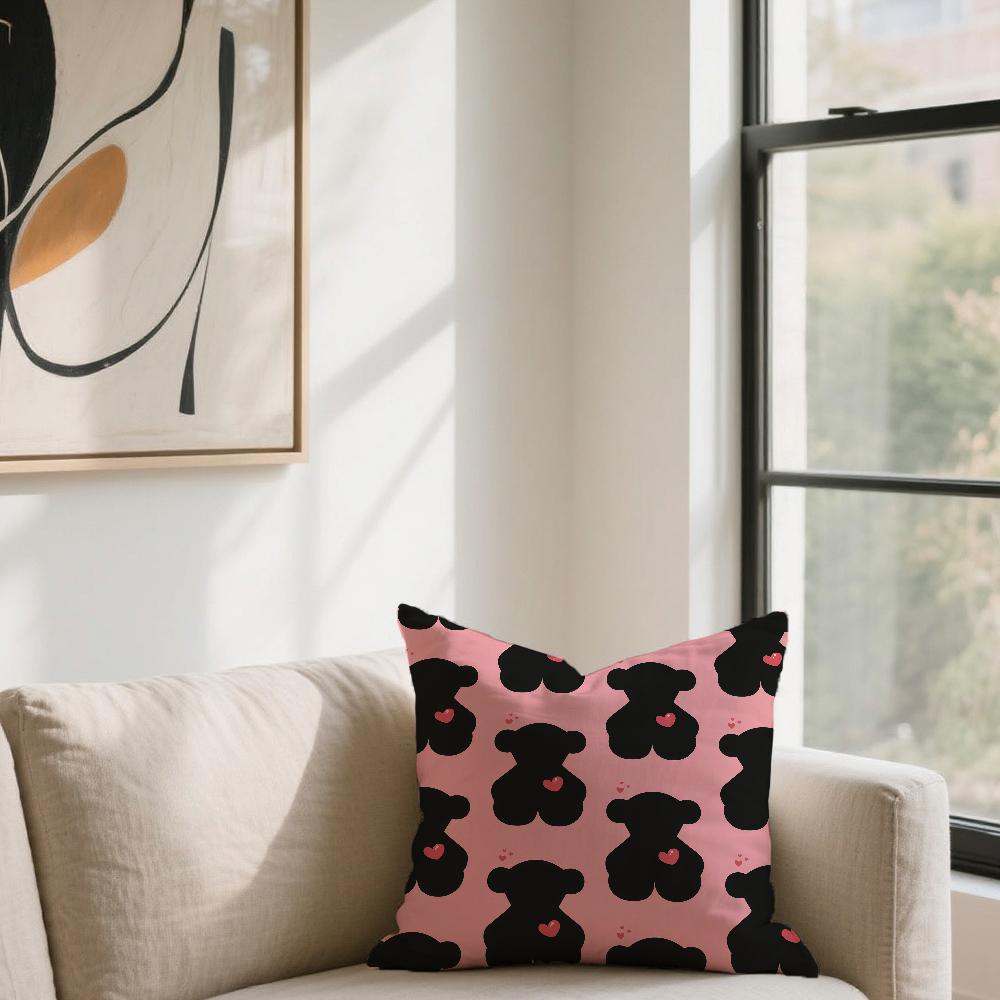 Fashion T-TOUS-ES B-Bear-ES cushion cover For Sofa Car Office Cafe Soft And Comfortable Double-Sided Printing Pillow Cover