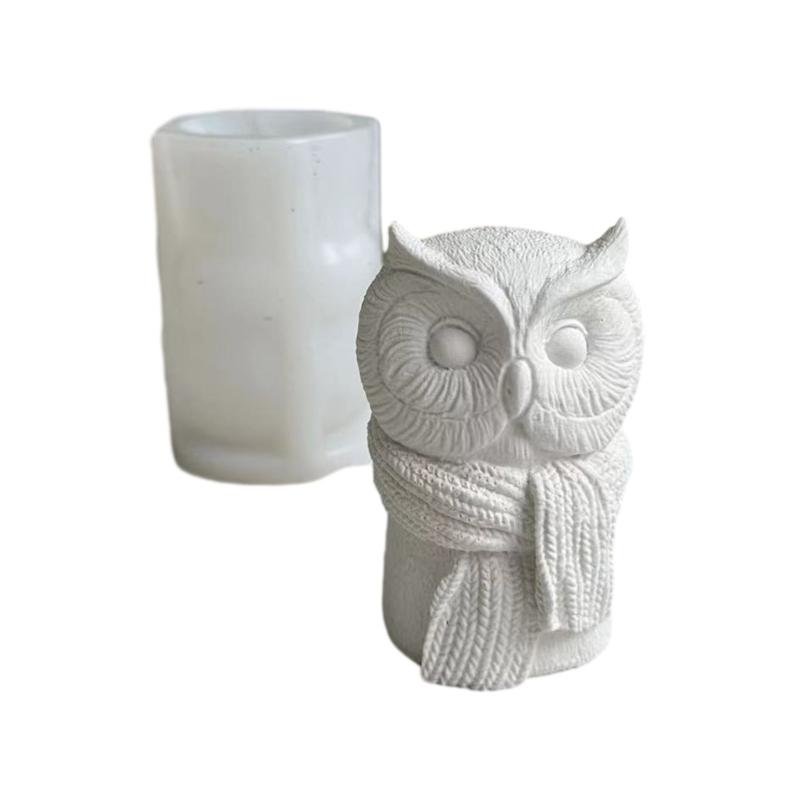Soap Molds Candle Moulds Small Owl Shaped Silicone Crafts Mould Silicone Material Perfect Gift for Hand-Making Lover