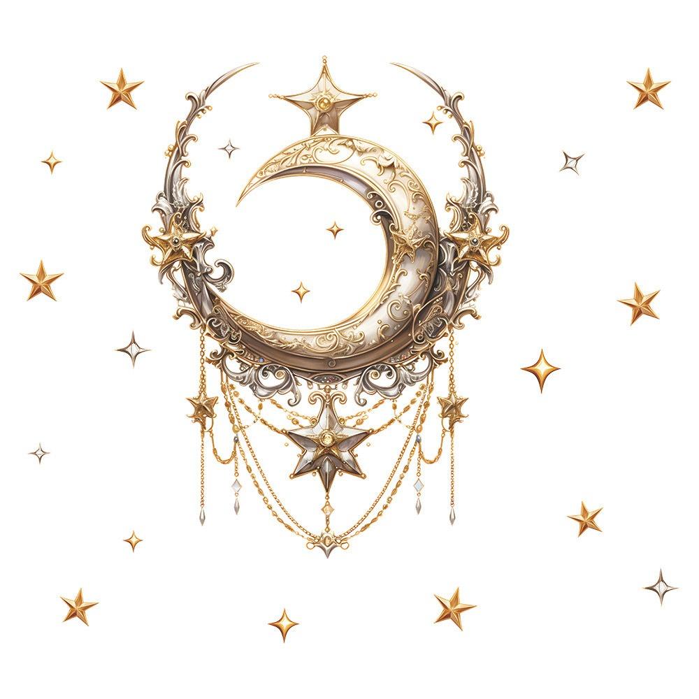 Multicolor Eid Mubarak Wall Stickers Star Moon Lantern Castle Ramadan Kareem Decals Eid Al-fitr Accessories Mural Bedroom